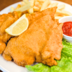 Golden Oven-Baked Chicken Cutlet on a Plate