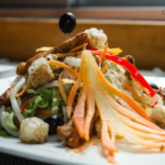 Rustic Avocado Salad and Caprese Chicken