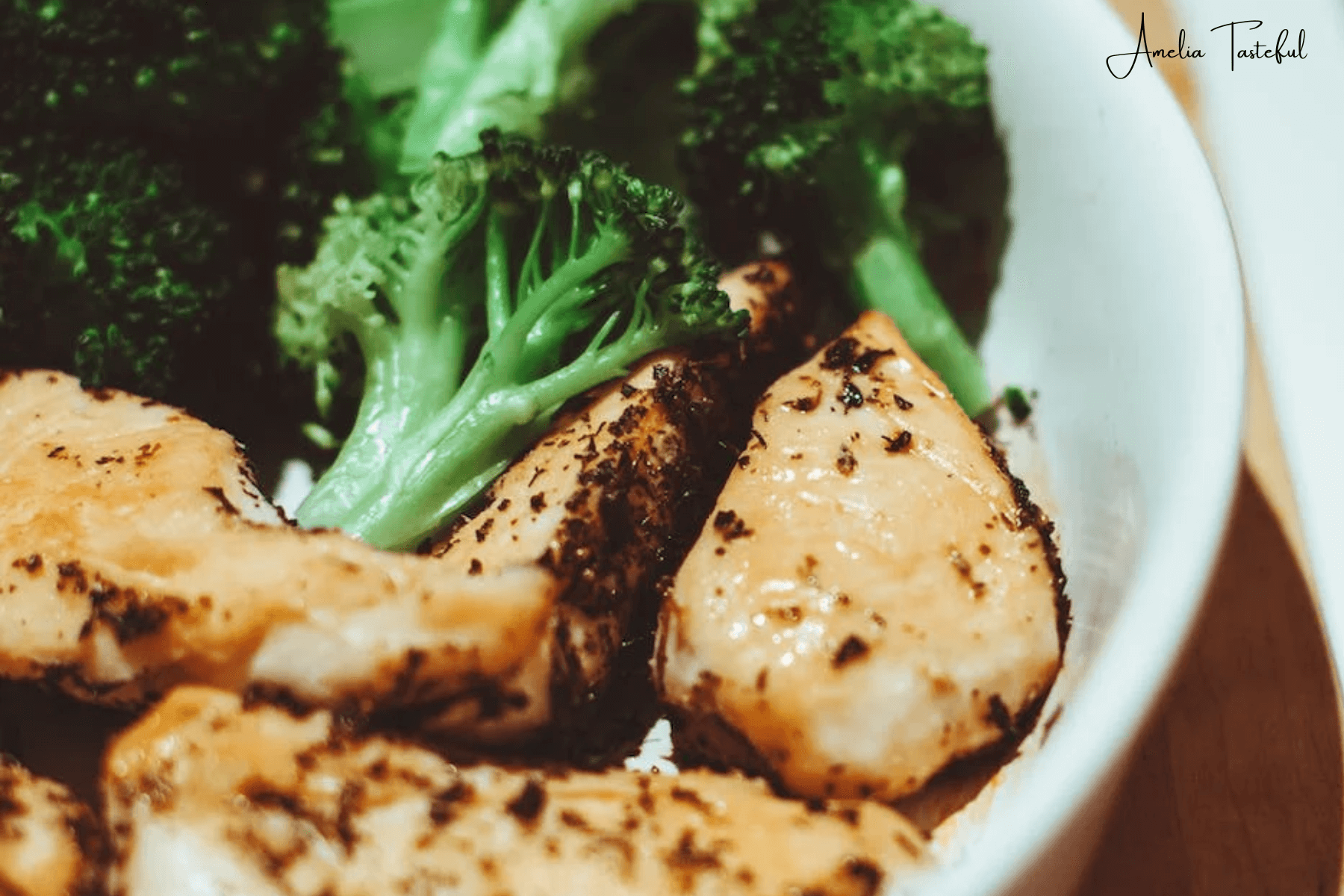 Delicious Chicken Avocado Caprese Salad on a plate