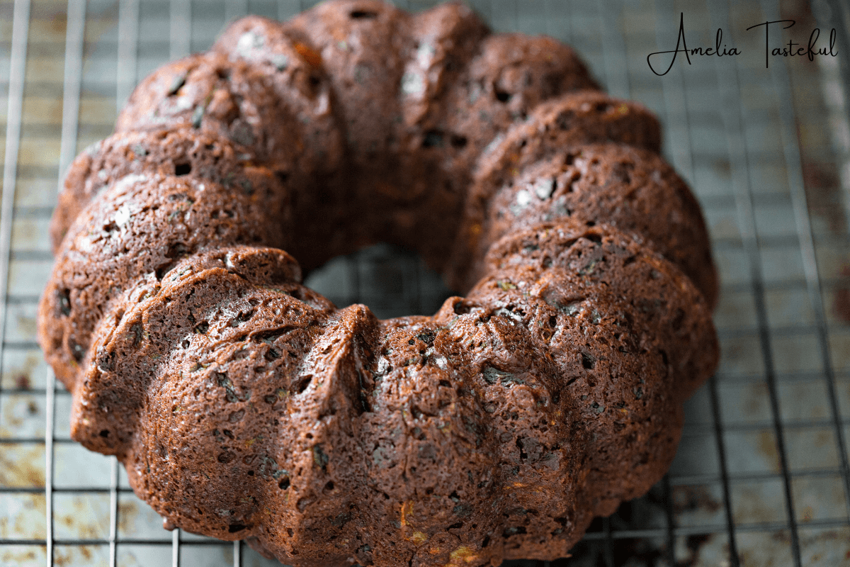 Elegant Bundt Cake on Display