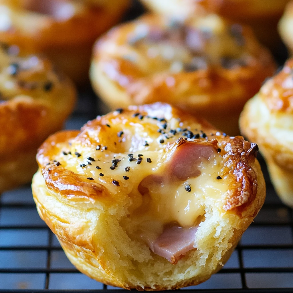 Ham & Gouda Puff Muffins