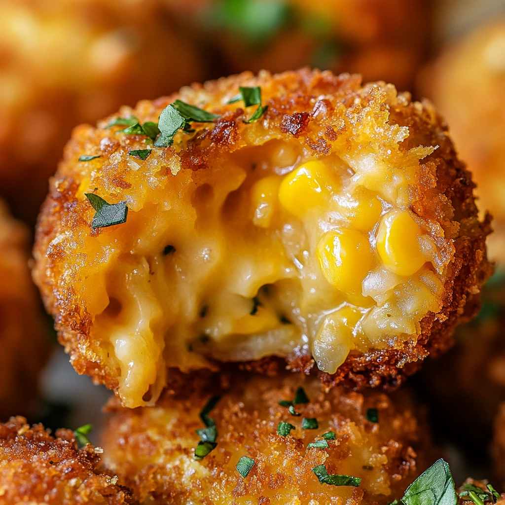 Crispy Cheddar Corn Potato Bites Recipe