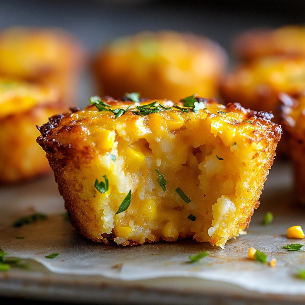 Crispy Cheddar Corn Hash Muffin Cakes 3
