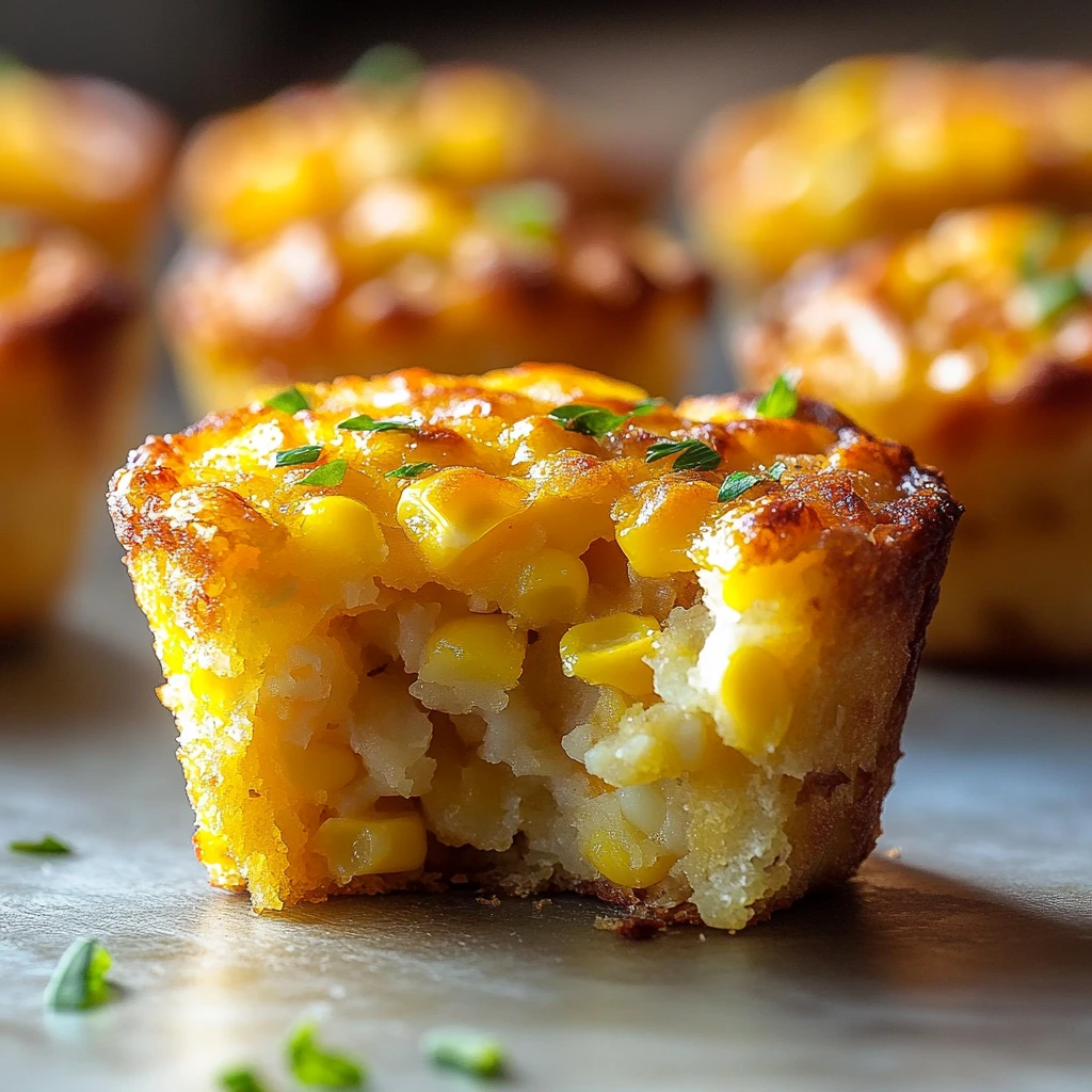 Crispy Cheddar Corn Hash Muffin Cakes 4