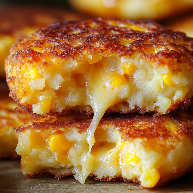 Crispy Cheddar Corn Potato Fritters 4