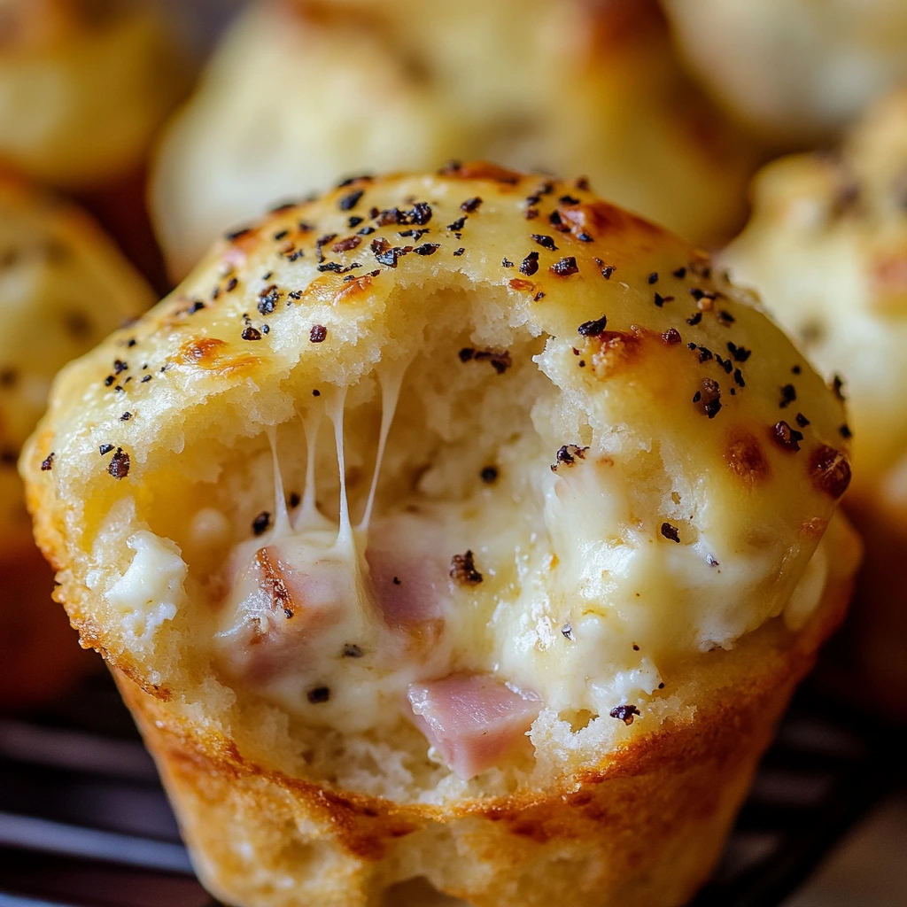 Ham and Mozzarella Light Muffins 4