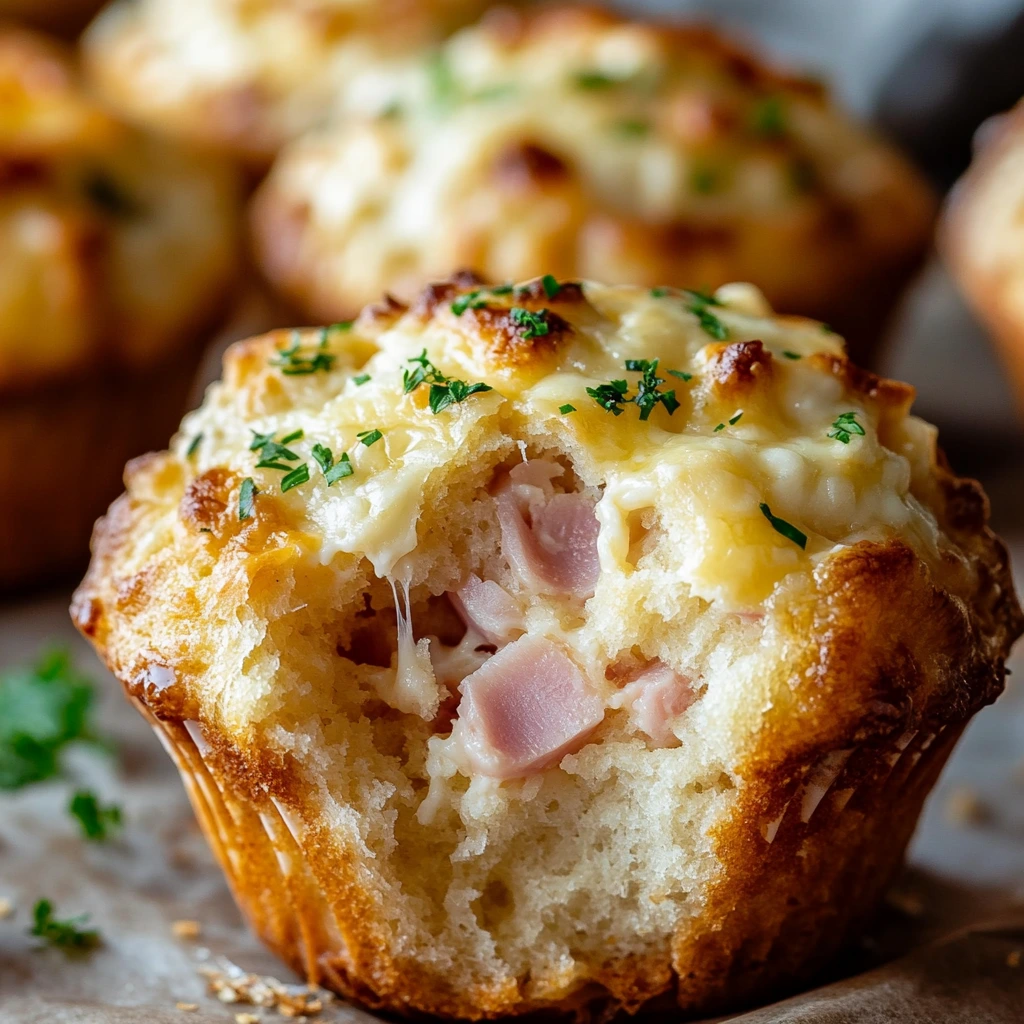 Ham and Mozzarella Light Muffins 3