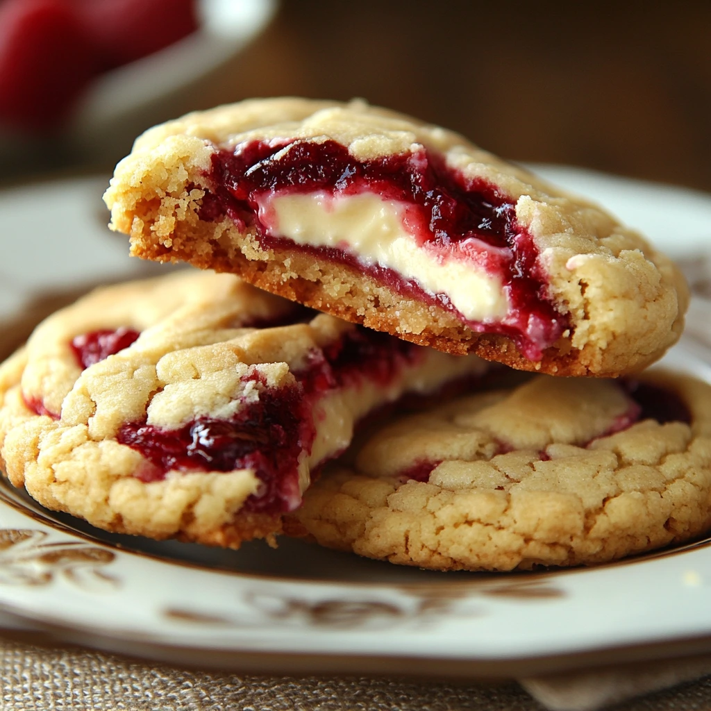Raspberry Cheesecake Cookies Recipe