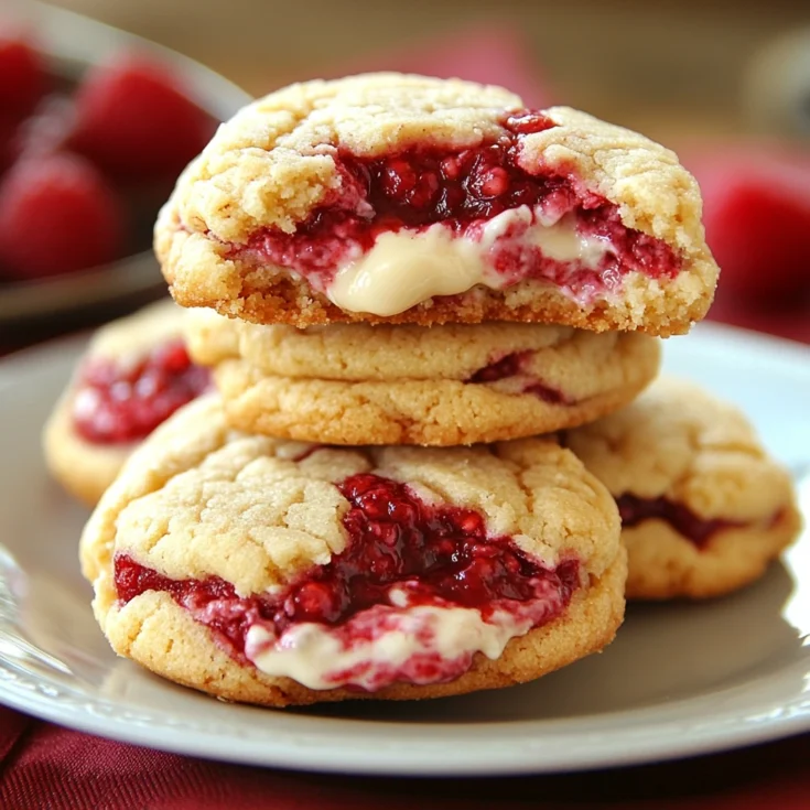 Raspberry Cheesecake Cookies Recipe