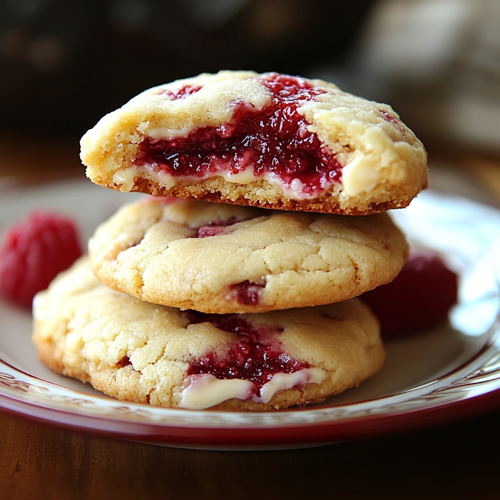 Raspberry Cheesecake Cookies Recipe