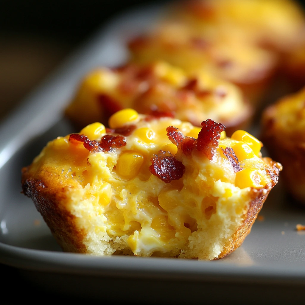 Sweet Corn Bacon Egg Muffin Bake 3