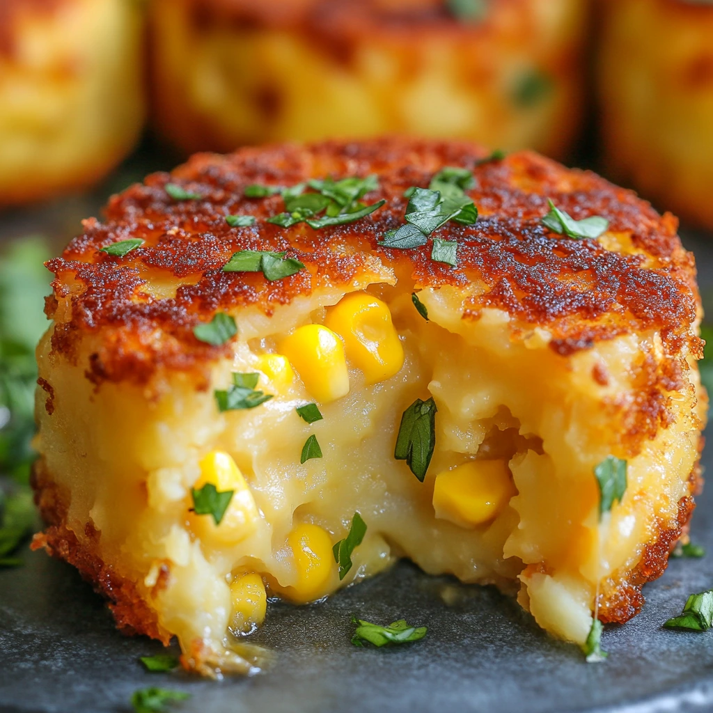 Crispy Cheddar Corn Potato Cakes 2