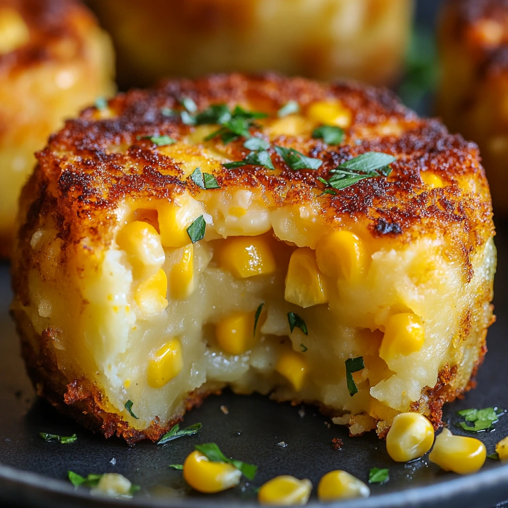Crispy Cheddar Corn Potato Cakes 3