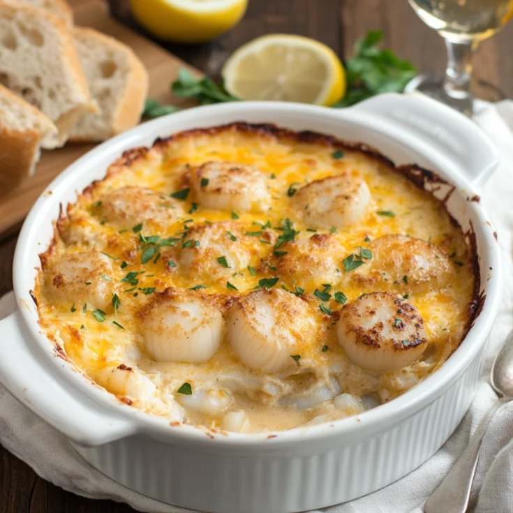 Scallop & Cod Creamy Bisque Bake 1