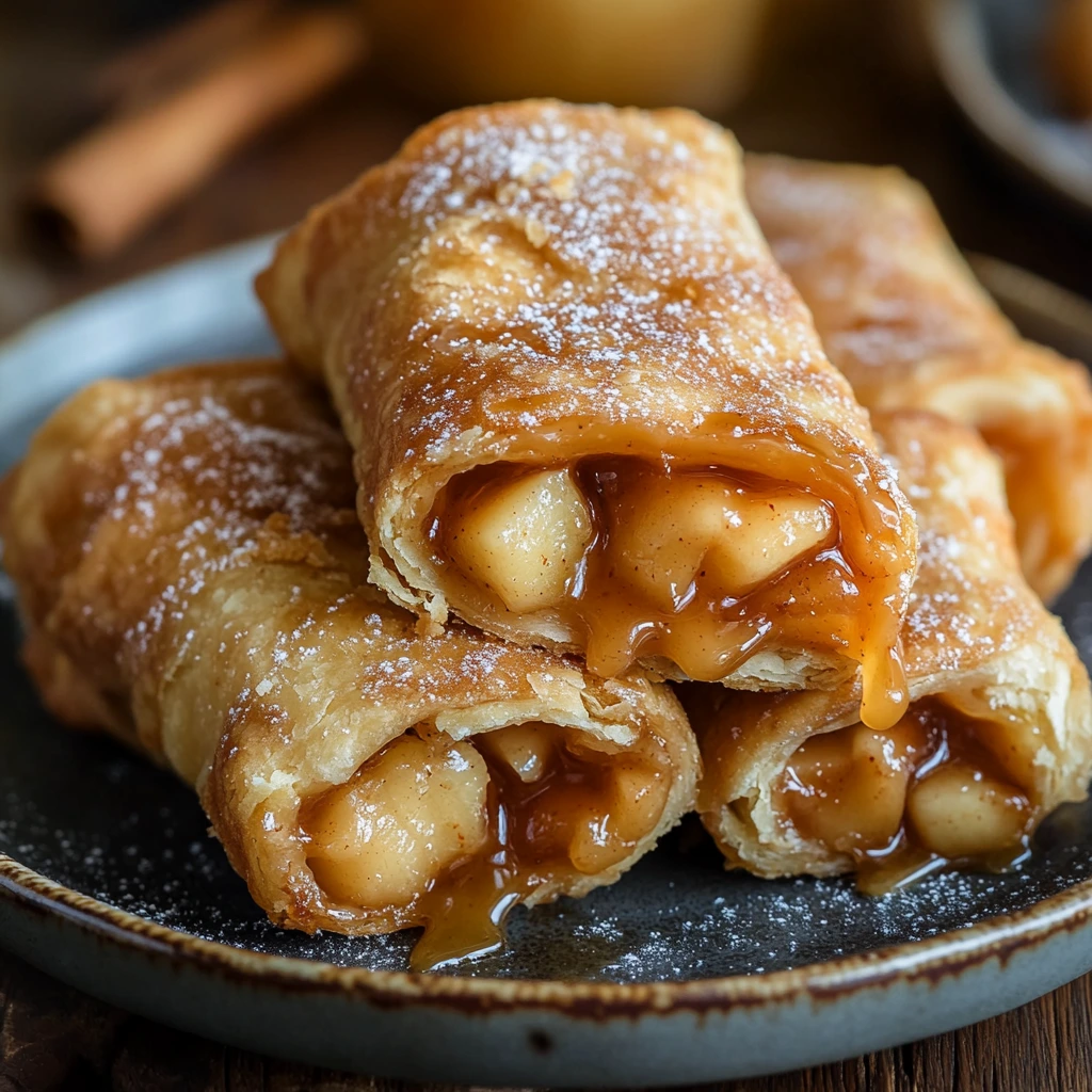 Caramel Apple Pie Roll-Ups