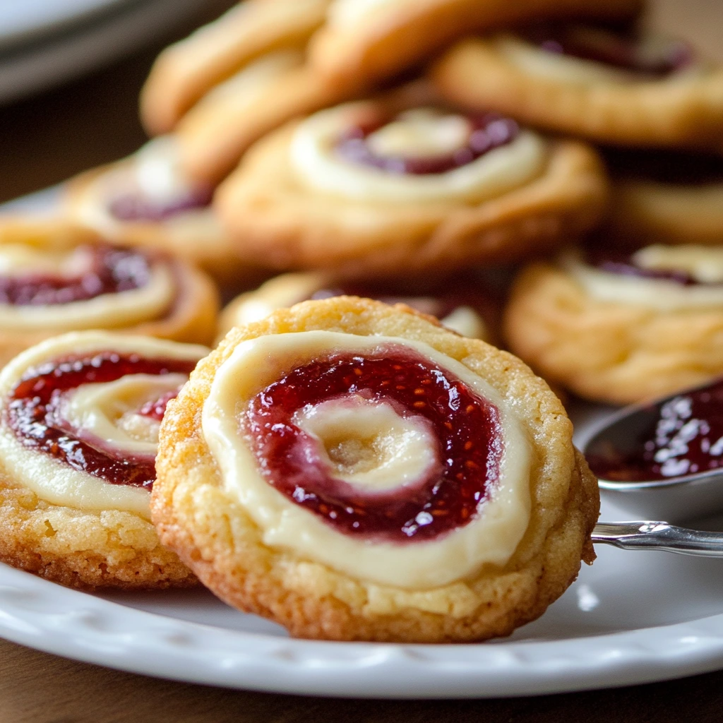 Raspberry Cheesecake Cookie Swirls 2