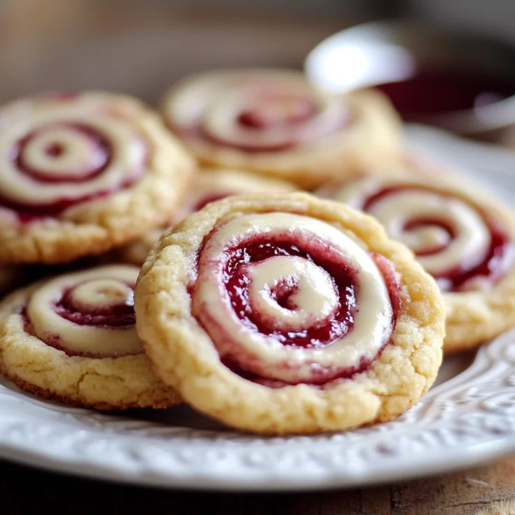 Raspberry Cheesecake Cookie Swirls 1