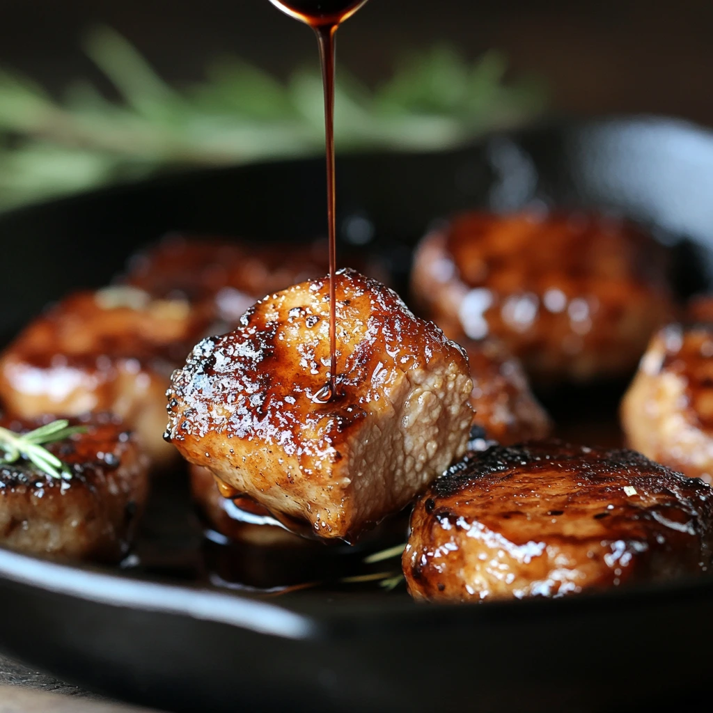 Balsamic Roasted Pork Skillet Nuggets 1