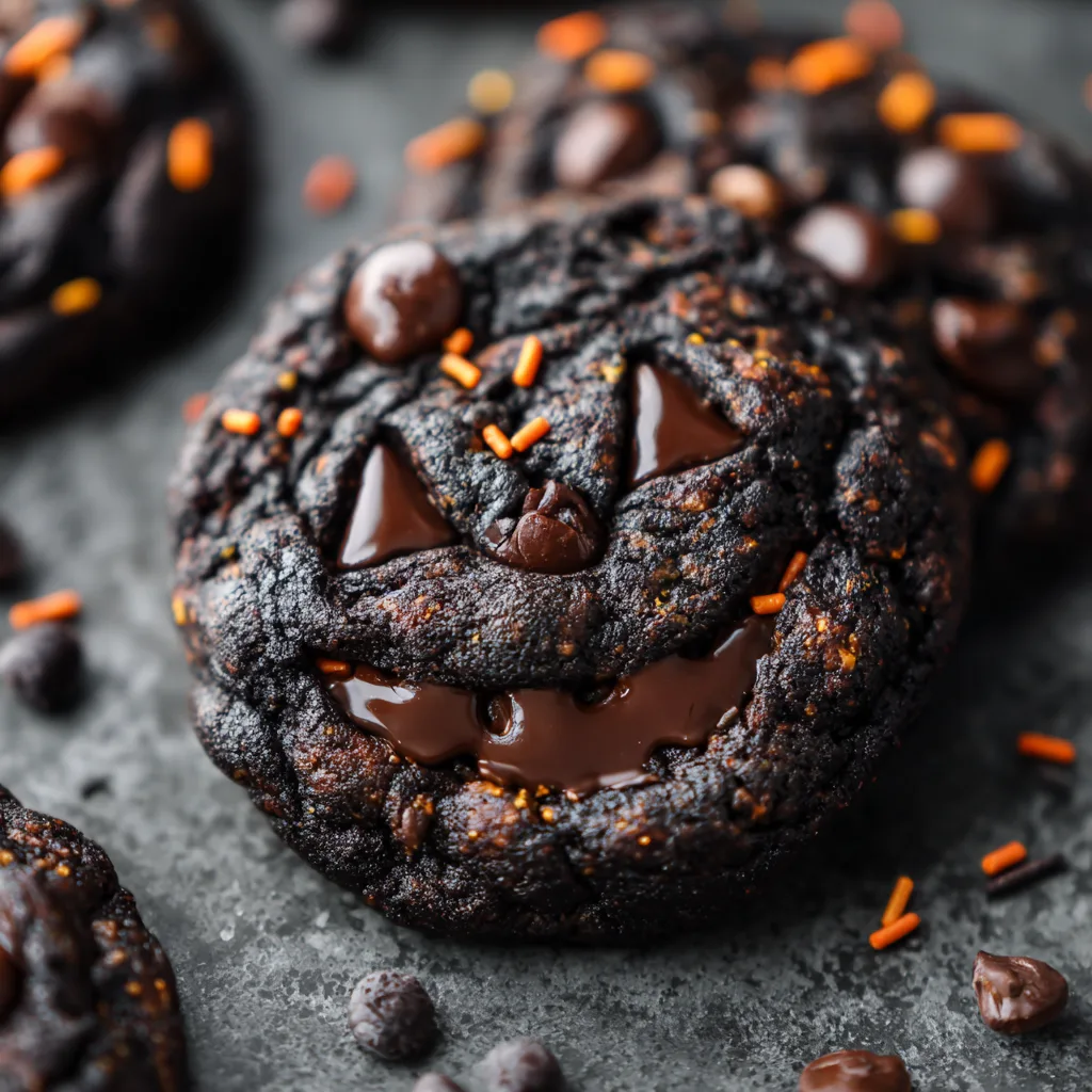 Black Magic Chocolate Chip Cookies for Halloween – Dark, Decadent & Spooky 2