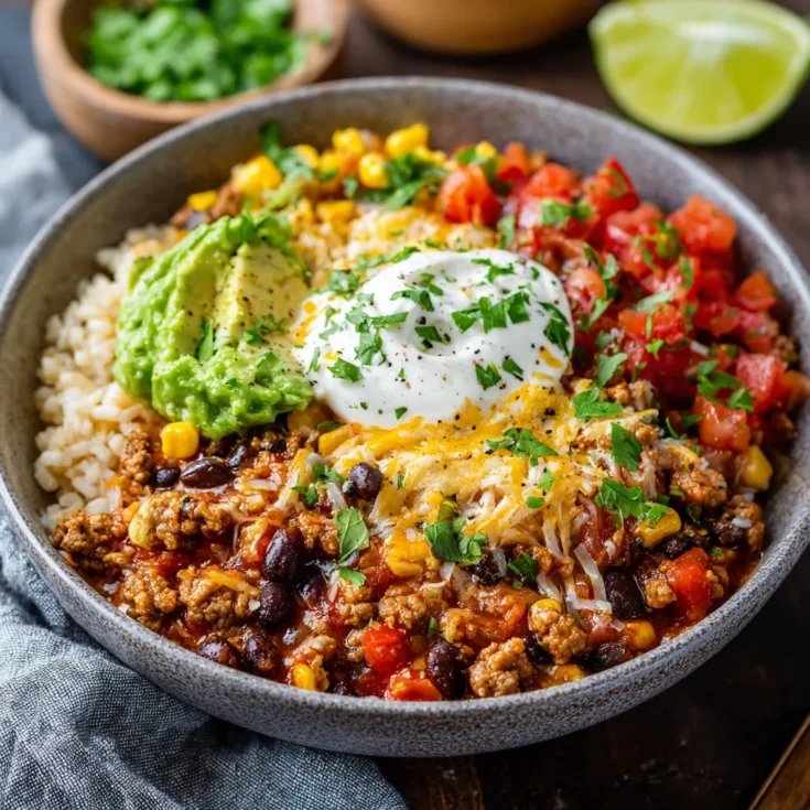Budget Crockpot Sausage Burrito Bowl – Easy Slow Cooker Comfort 1