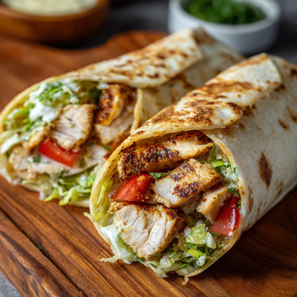 Budget Garlic Chicken Wraps – Easy, Flavorful & Family-Friendly 3