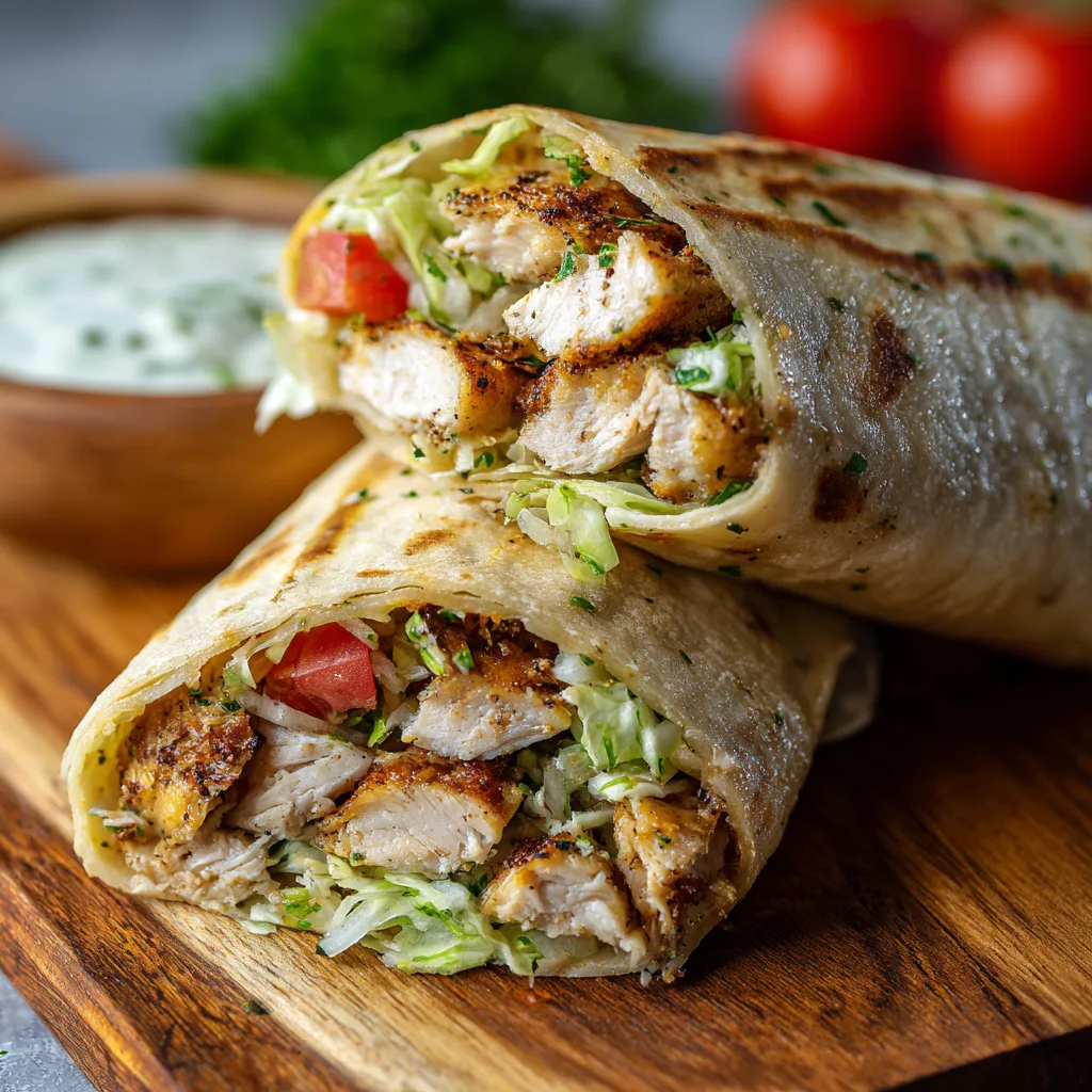 Budget Garlic Chicken Wraps – Easy, Flavorful & Family-Friendly 4