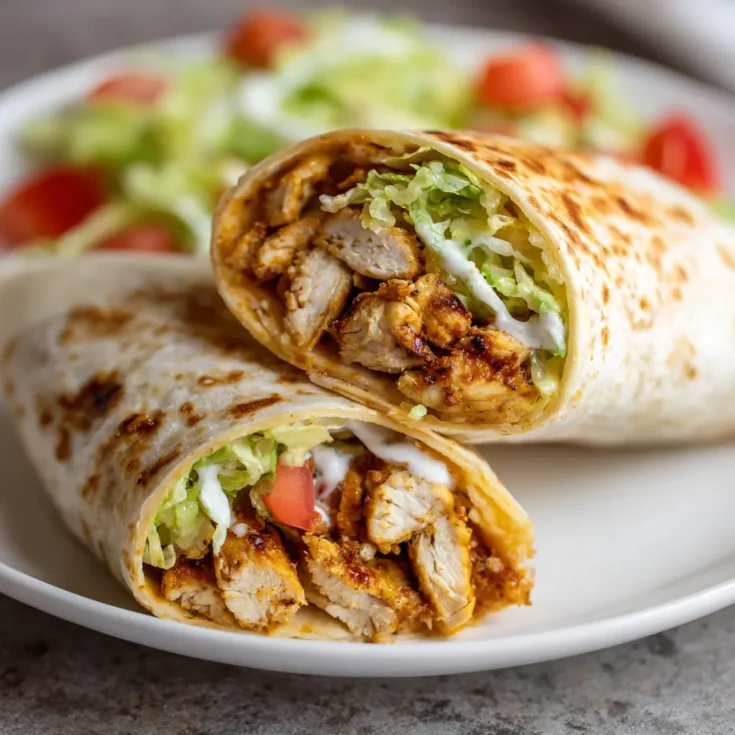 Budget Garlic Chicken Wraps – Easy, Flavorful & Family-Friendly 1