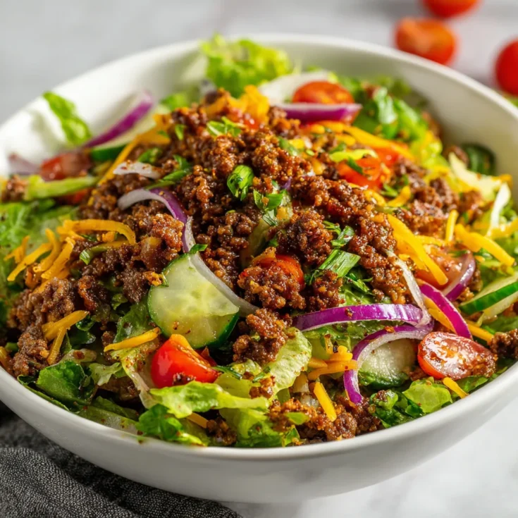 Budget Stuffed Ground Beef Salad – Affordable & Flavorful Meal 1