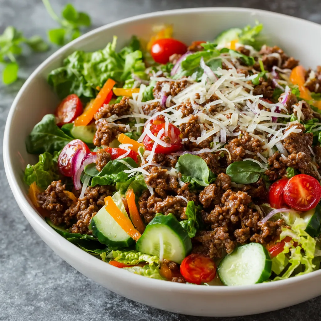 Budget Stuffed Ground Beef Salad – Affordable & Flavorful Meal 2