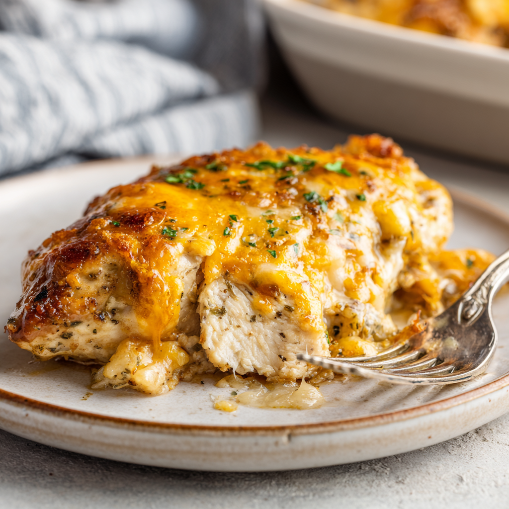 Cheesy Glazed Chicken Breast Casserole – Comforting, Easy, and Flavor-Packed 2