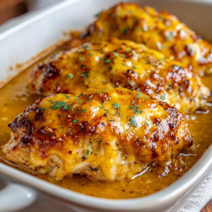 Cheesy Glazed Chicken Breast Casserole – Comforting, Easy, and Flavor-Packed 1