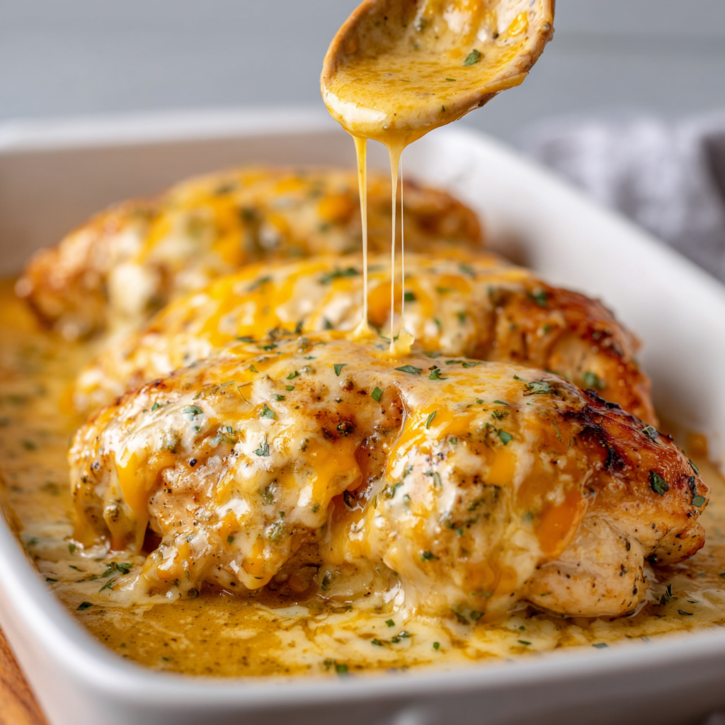 Cheesy Glazed Chicken Breast Casserole – Comforting, Easy, and Flavor-Packed 4