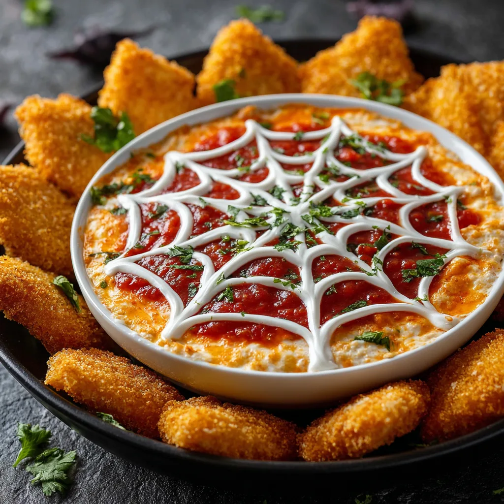 Cobweb Dip for Halloween – Spooky, Creamy & Easy Party Snack 3