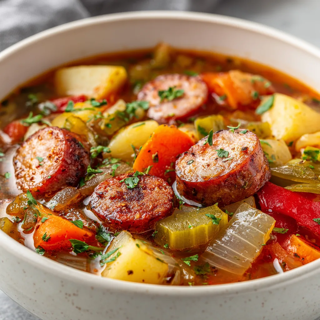 Comfort Food Crockpot Sausage Stew – Hearty, Easy Slow Cooker Meal 3