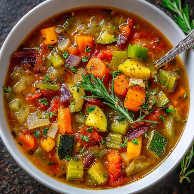 Comforting Slow Cooker Veggie Soup! 1