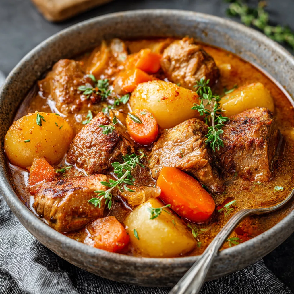 Cozy Crockpot Pork Stew for Comfort Nights! 4