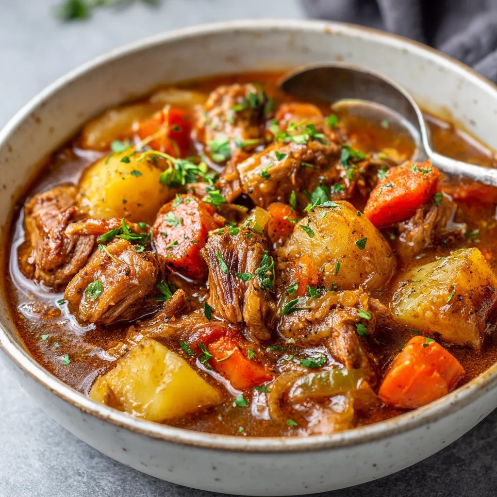 Cozy Crockpot Pork Stew for Comfort Nights! 3