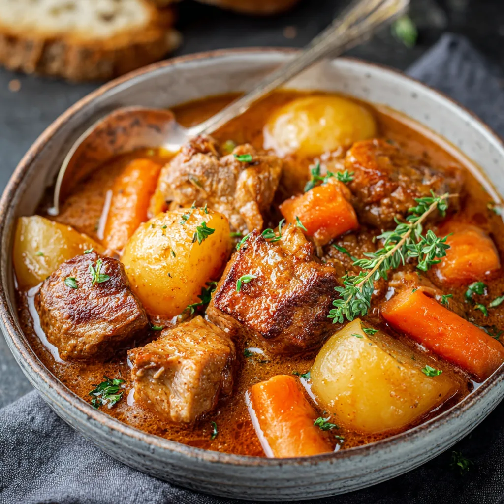 Cozy Crockpot Pork Stew for Comfort Nights! 2