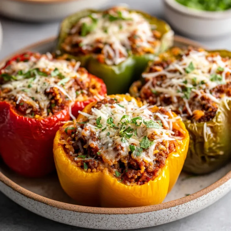 Healthy Crockpot Ground Beef Stuffed Peppers – Easy, Nutritious & Flavorful 1