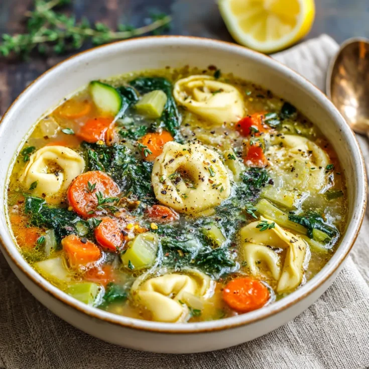Crockpot Tortellini Detox Soup – Light, Nourishing & Easy to Make 1