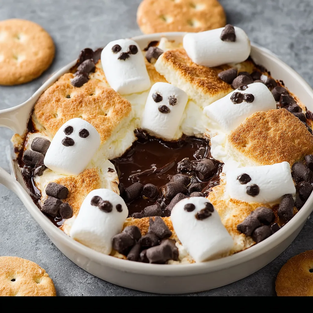 Delicious Ghost S’mores Dip for Halloween! 3