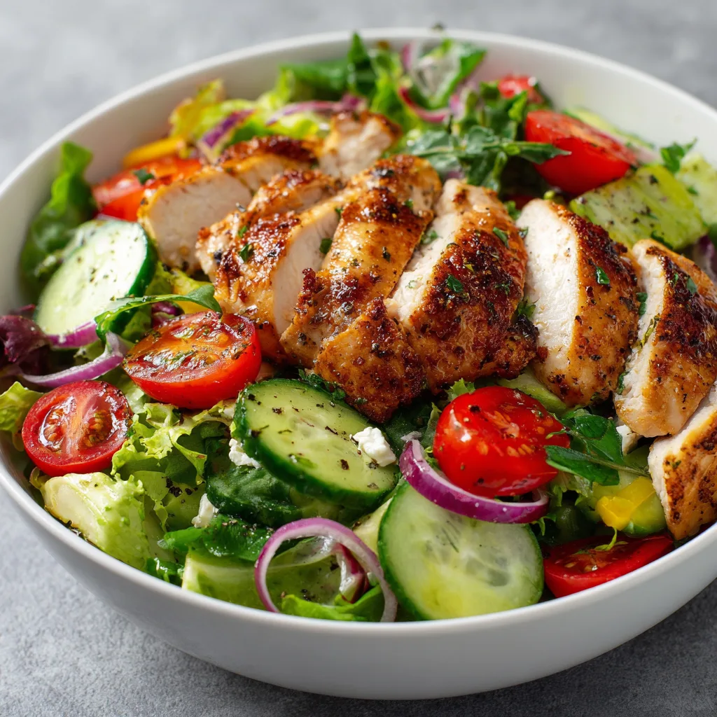 Easy Baked Chicken Breast Salad – Quick, Healthy & Flavorful 4