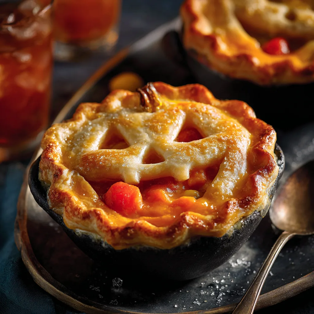 Easy Halloween Punch & Jack-o'-Lantern Chicken Sweet Potato Potpie – Festive Party Favorites 4