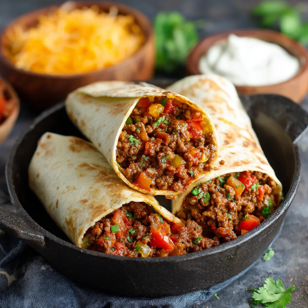 Easy One-Pot Ground Beef Wraps – Quick, Flavorful, and Family-Friendly 2