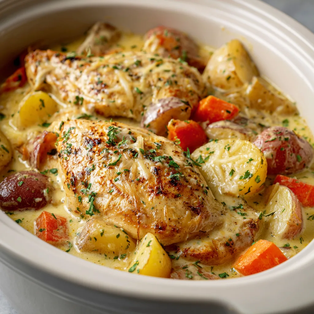 Easy Slow Cooked Chicken Breast Casserole – Tender, Creamy Comfort Food Dinner 2
