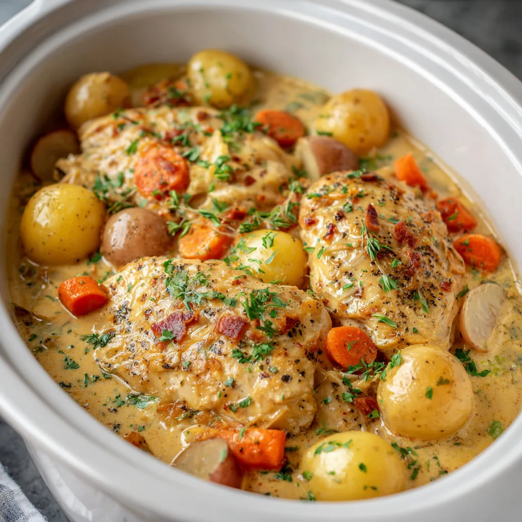 Easy Slow Cooked Chicken Breast Casserole – Tender, Creamy Comfort Food Dinner 4