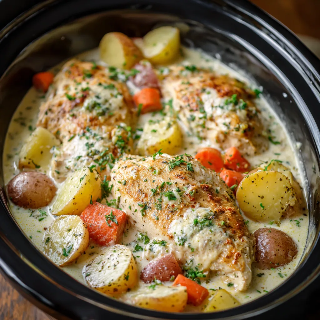 Easy Slow Cooked Chicken Breast Casserole – Tender, Creamy Comfort Food Dinner 3