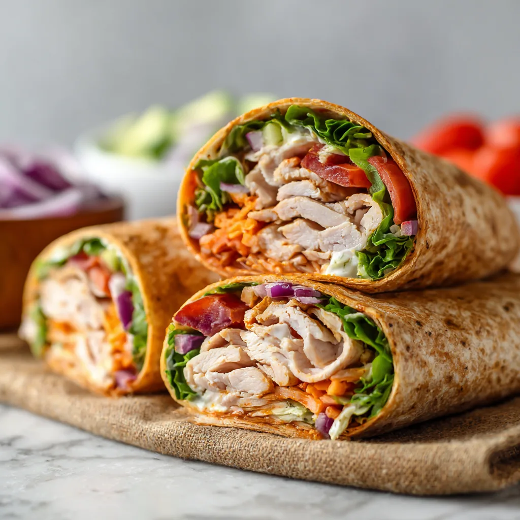 Easy Spicy Turkey Wraps – Quick, Flavorful & Protein-Packed Lunch 3