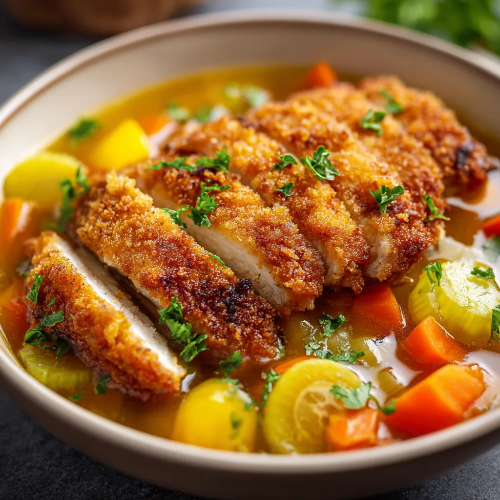 Family-Friendly Crispy Chicken Breast Soup – Comforting & Kid-Approved 4