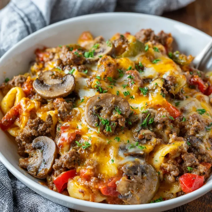 Family-Friendly Crockpot Ground Beef Casserole – Easy, Hearty & Comforting 1